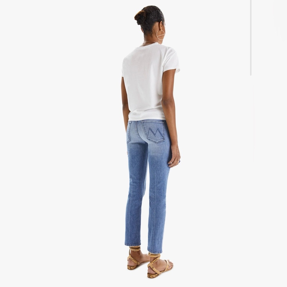 Mother The Mid Rise Dazzler Ankle Jeans We The Animals Size 27 Soft Stretchy - Picture 2 of 16